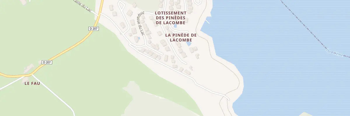 Plan du 18 Lot des Pinedes de Lacombe à Saint-Gérons