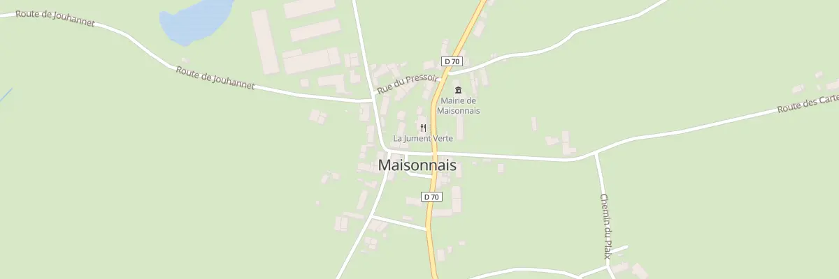 Plan du 112 Le Bourg à Maisonnais