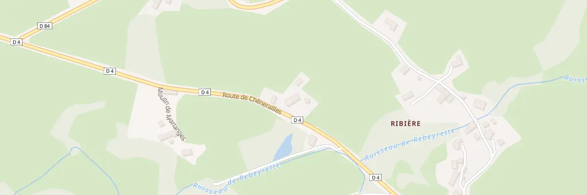 Plan du 2 Ribière à Saint-Chabrais
