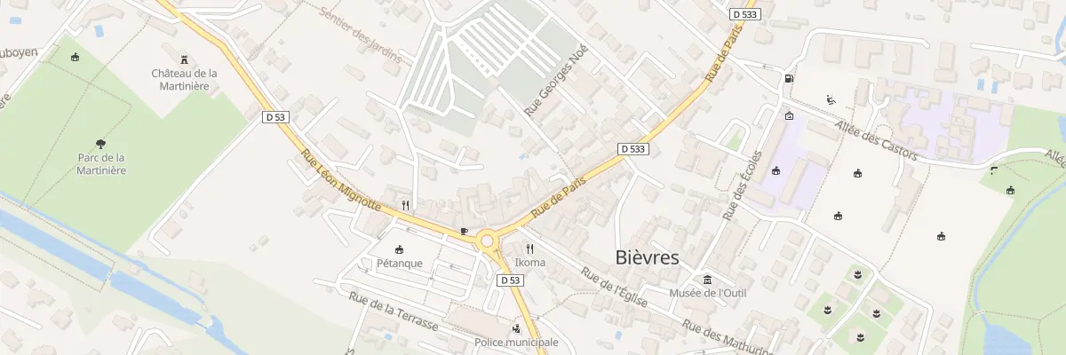 Plan du 9 Rue de Paris à Bièvres