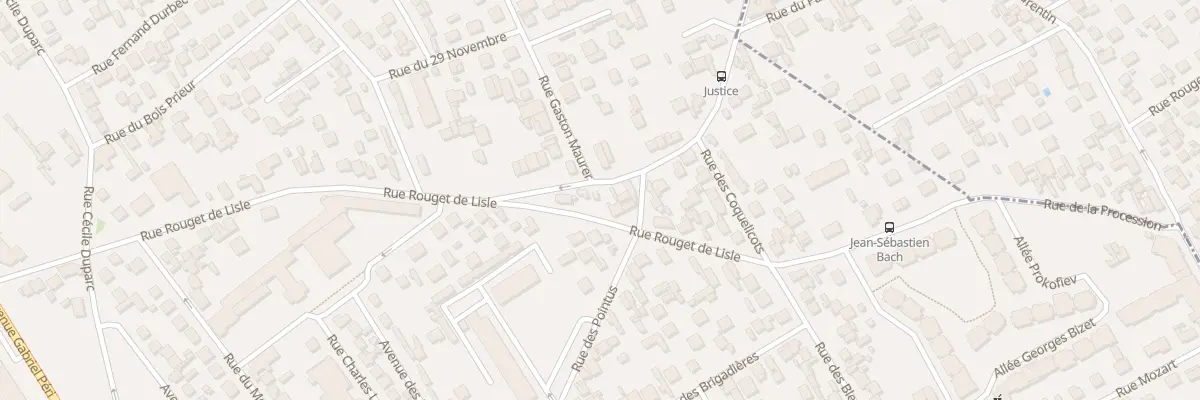 Plan du 42 Rue Rouget de Lisle à Bezons