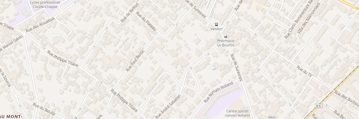 Plan du 39 Rue André Sabatier à Nanterre