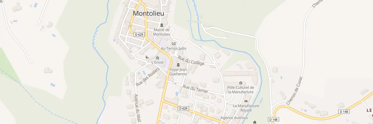 Plan du 5 Rue du Collège à Montolieu