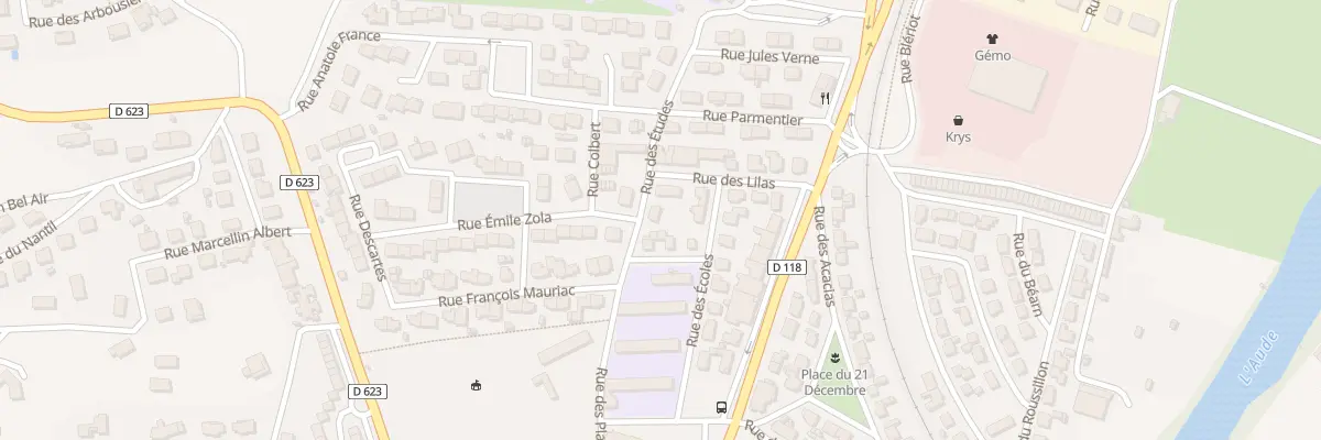 Plan du 9001 Rue de l’Aiguille à Limoux