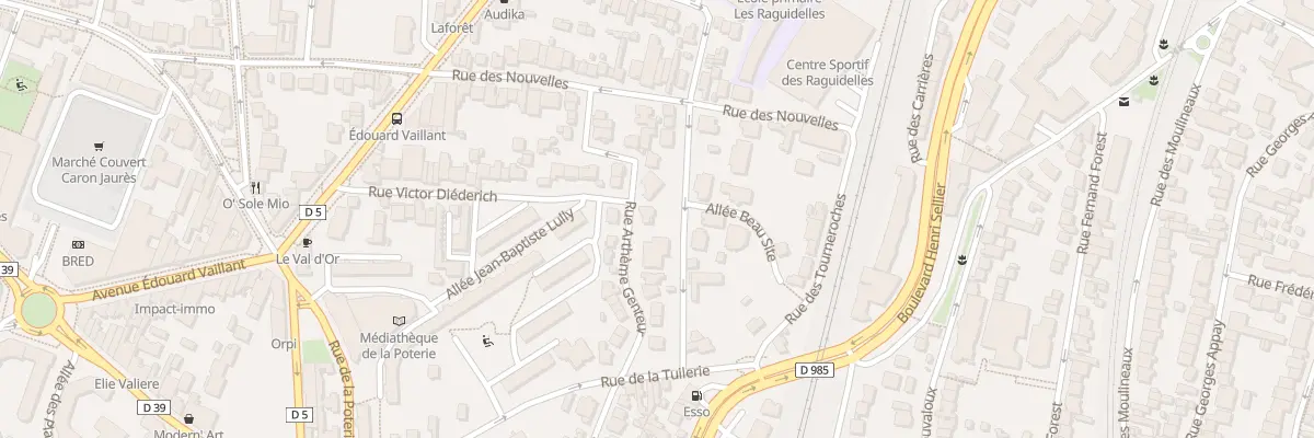 Plan du 21 Av de la Criolla à Suresnes