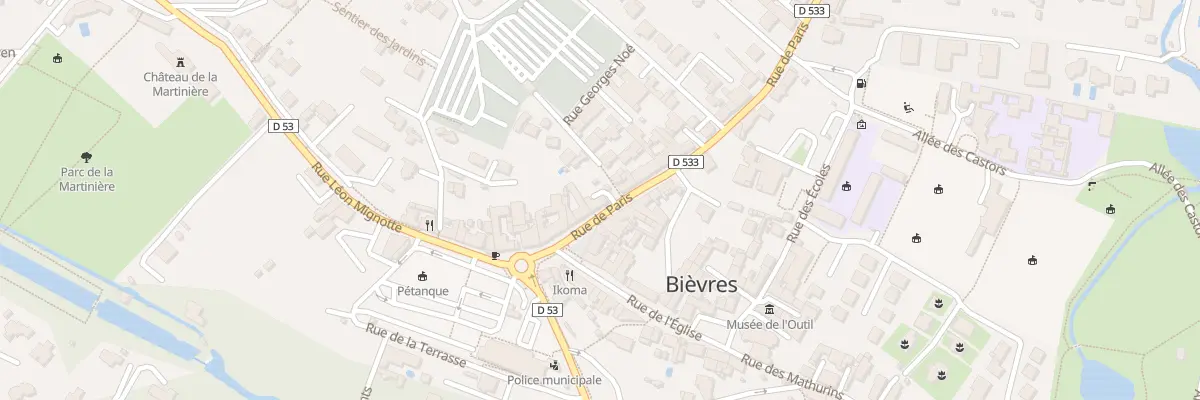 Plan du 11 Rue de Paris à Bièvres