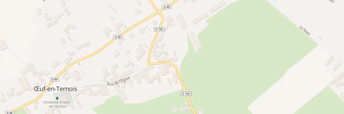 Plan du 1 Rue de Guinecourt à Œuf-en-Ternois