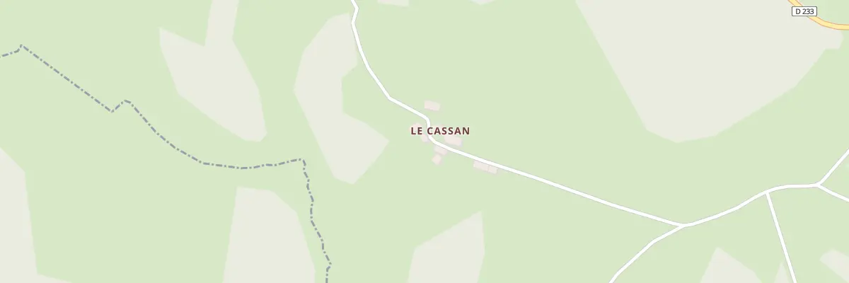 Plan du 3 Le Cassan à Cayrols