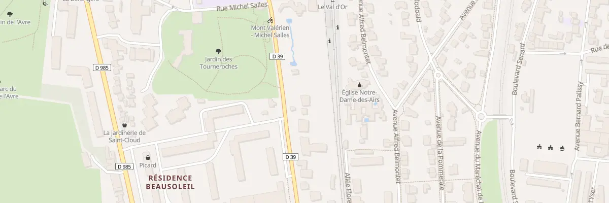 Plan du 28 Rue du Mont Valérien à Saint-Cloud