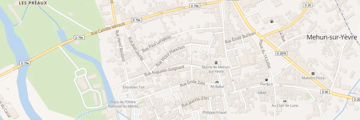 Plan du 31 Rue Augustin Guignard à Mehun-sur-Yèvre