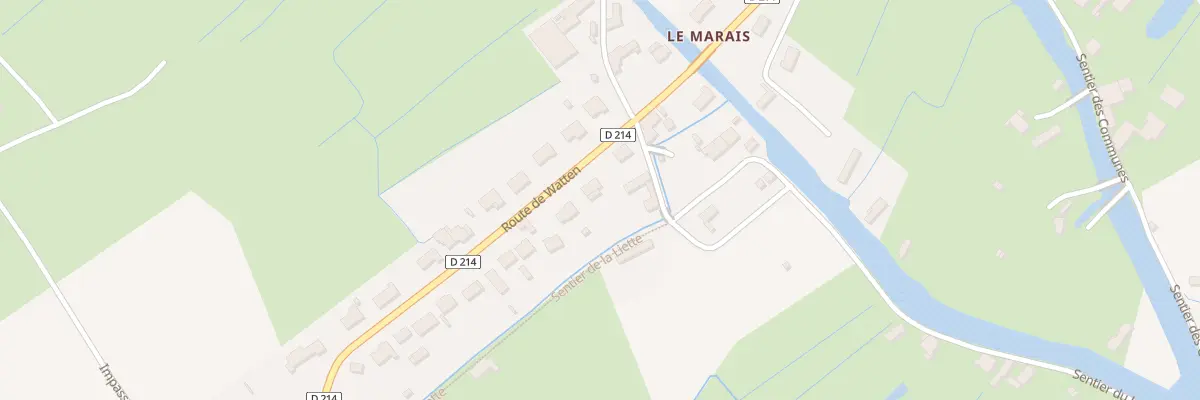 Plan du 140 Rte de Watten à Serques