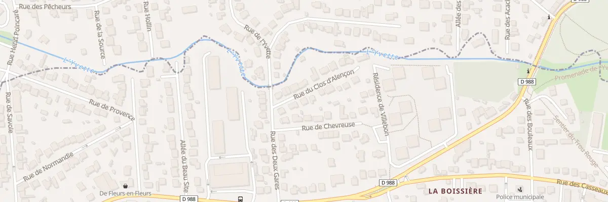 Plan du 6 Rue du Clos d’Alençon à Villebon-sur-Yvette
