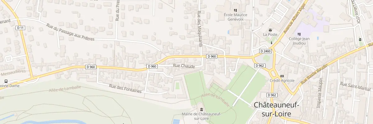 Plan du 47 Rue Bonne Dame à Châteauneuf-sur-Loire