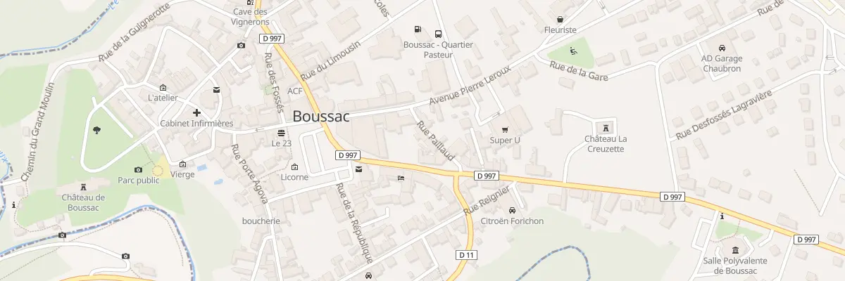 Plan du 4 Rue Paillaud à Boussac
