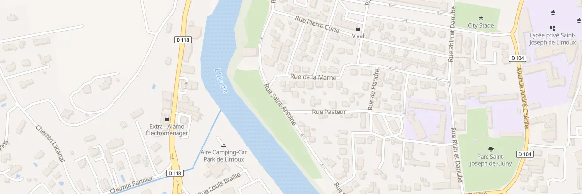 Plan du 20 Rue Saint-Antoine à Limoux
