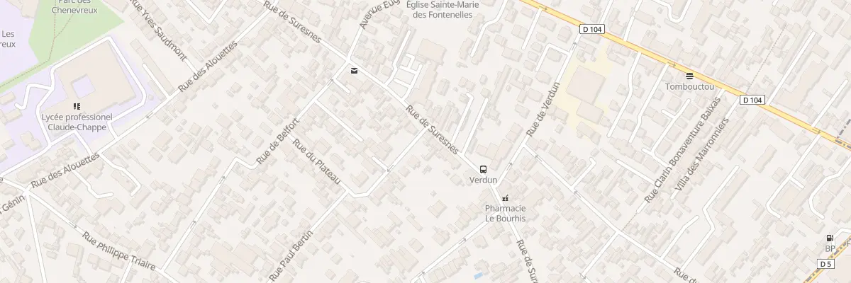 Plan du 138 Rue de Suresnes à Nanterre