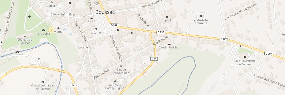 Plan du 31 Rue Reignier à Boussac