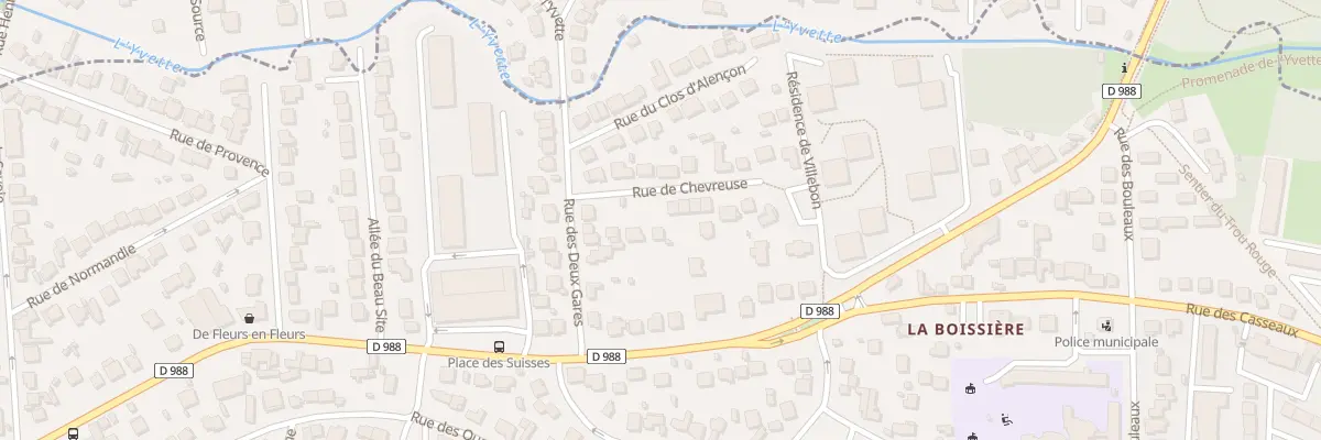 Plan du 8 Rue de Chevreuse à Villebon-sur-Yvette