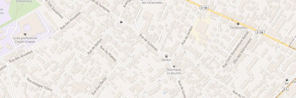 Plan du 140 Rue de Suresnes à Nanterre