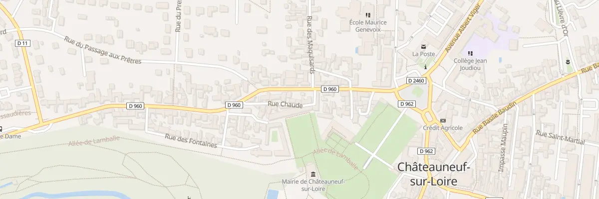 Plan du 43 Rue Bonne Dame à Châteauneuf-sur-Loire