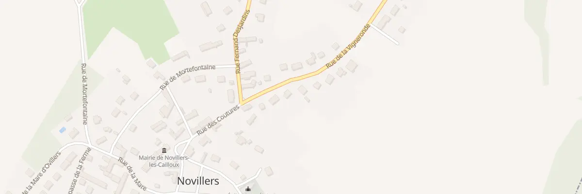 Plan du 60 Rue de la Vigneronde à Novillers
