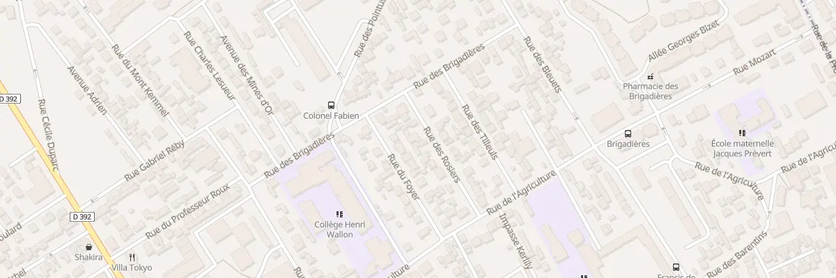 Plan du 15 Rue des Rosiers à Bezons
