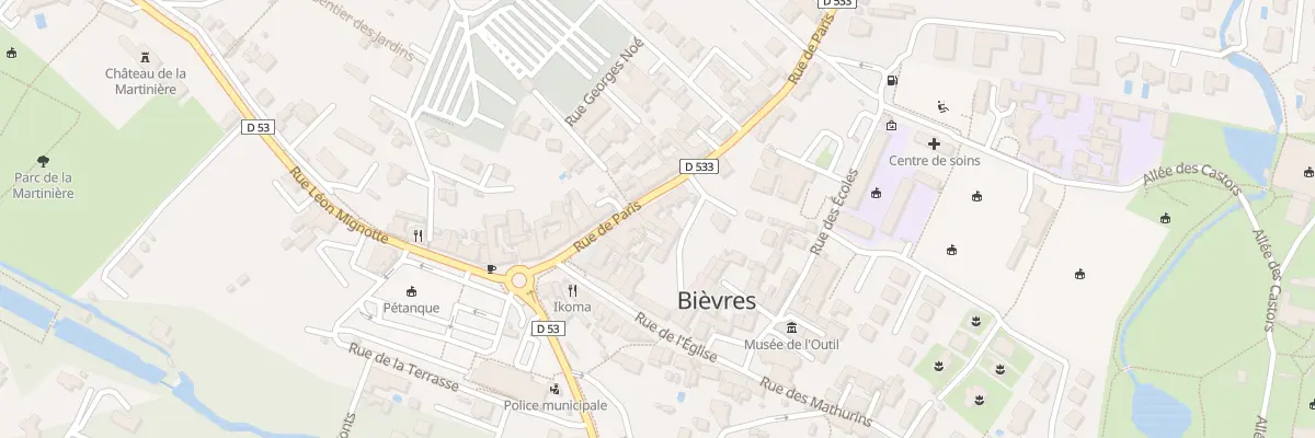 Plan du 6B Rue de Paris à Bièvres