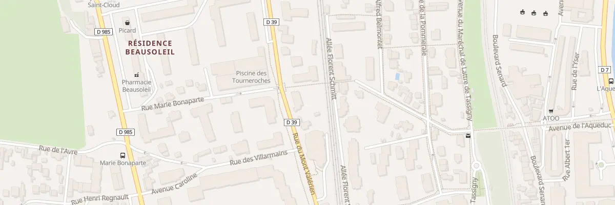 Plan du 12 Rue du Mont Valérien à Saint-Cloud