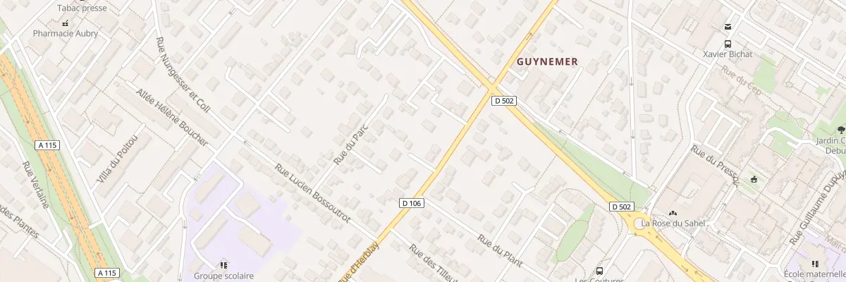 Plan du 607 Rue d’Herblay à Taverny