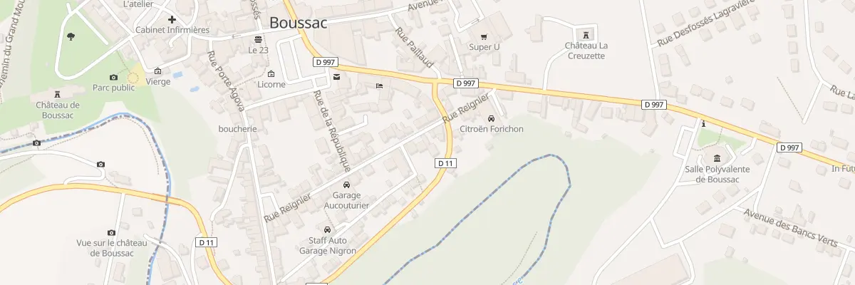 Plan du 36A Rue Reignier à Boussac