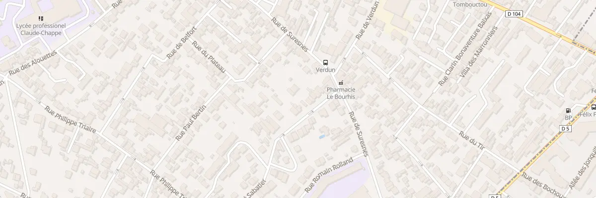 Plan du 59 Rue André Sabatier à Nanterre
