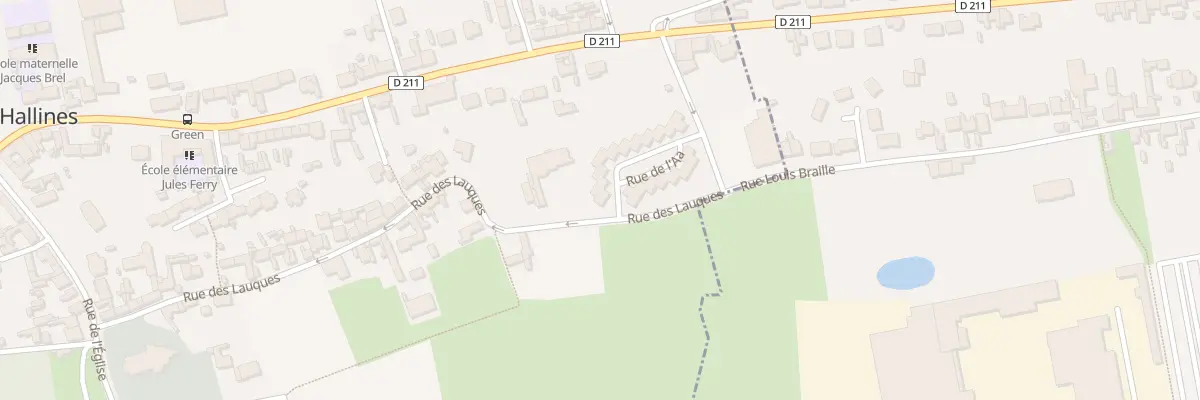Plan du 1 Rue de l’Aa à Hallines