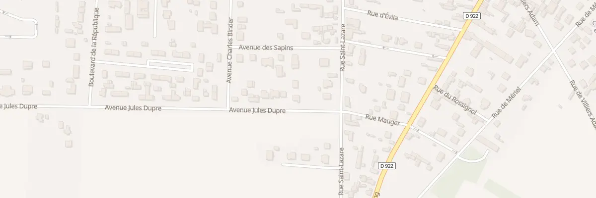 Plan du 43 Av Jules Dupre à L’Isle-Adam