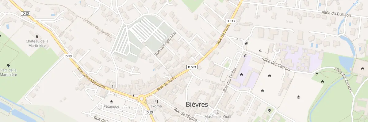 Plan du 23 Rue de Paris à Bièvres