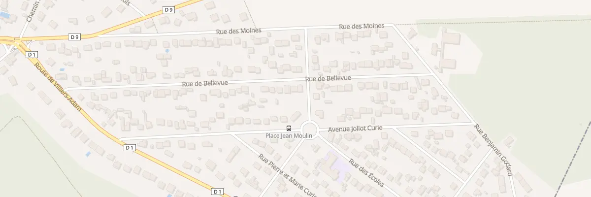 Plan du 48 Rue de Bellevue à Mériel