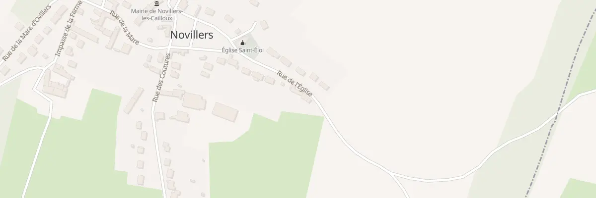Plan du 210 Rue de l’Eglise à Novillers