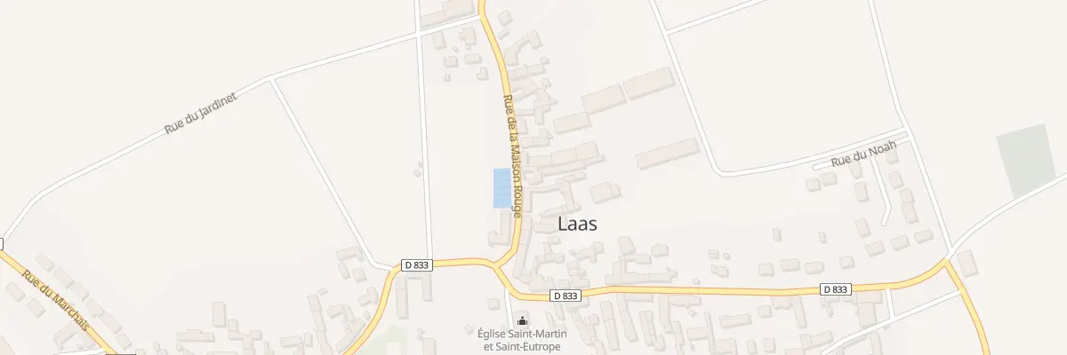 Plan du 5061 Rue de Maison Rouge à Laas