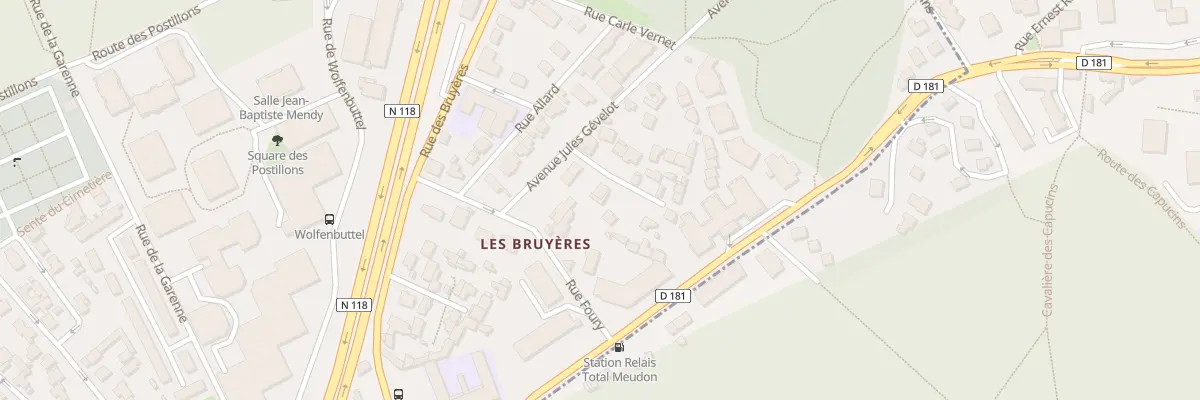 Plan du 4 Rue Fernand Pelloutier à Sèvres