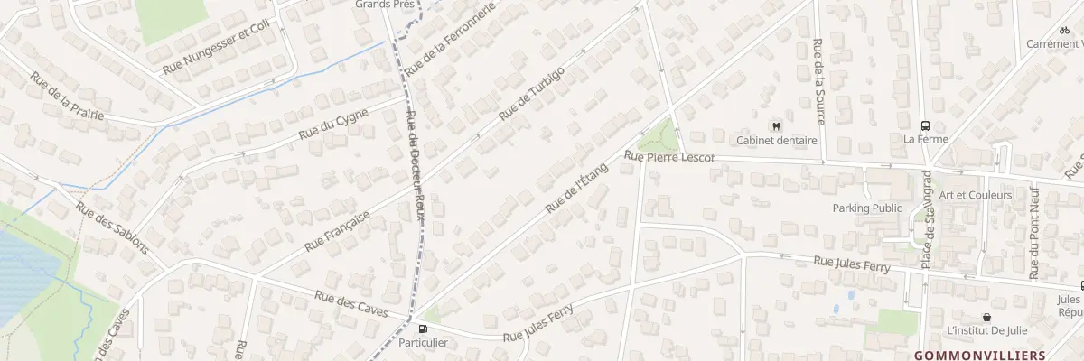 Plan du 38 Rue de l’Etang à Igny