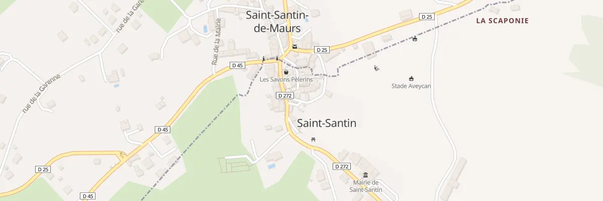Plan du 2 Rue de la Martinie à Saint-Santin
