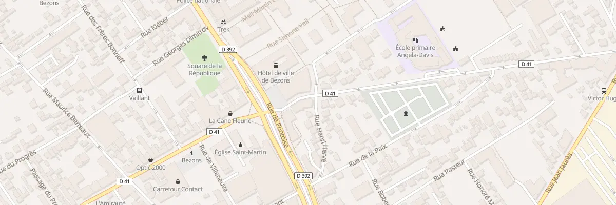 Plan du 15 Rue Henri Hervé à Bezons