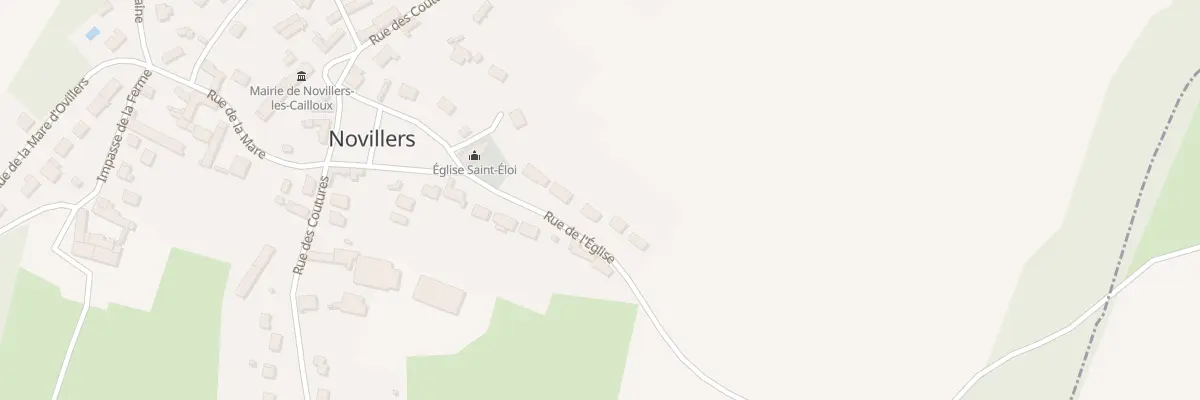Plan du 5001F Rue de l’Eglise à Novillers