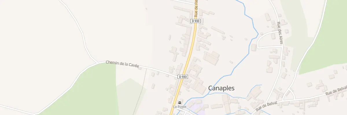 Plan du 129 Rue de Fieffes à Canaples