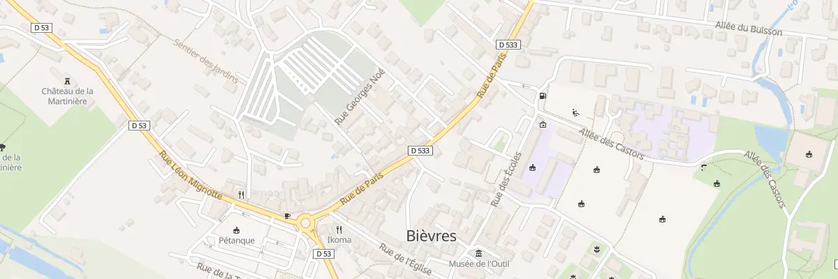 Plan du 25 Rue de Paris à Bièvres