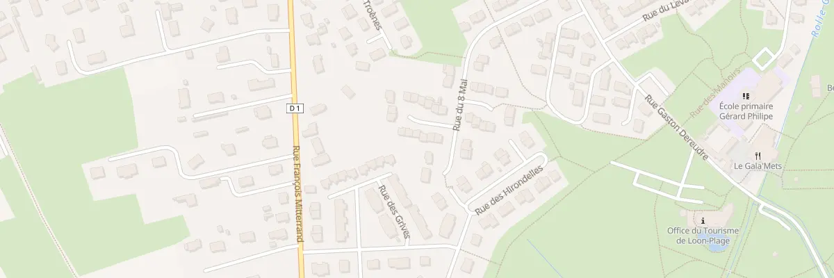 Plan du 286 Rue du Huit Mai à Loon-Plage