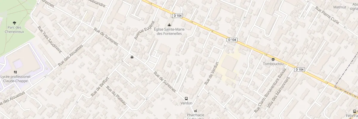 Plan du 99B Rue de Suresnes à Nanterre