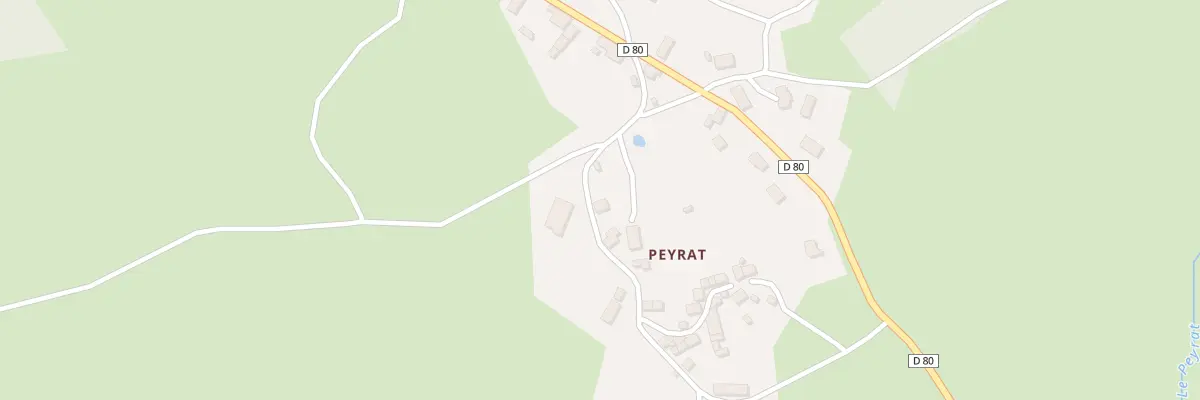 Plan du 7 Peyrat à Saint-Pardoux-le-Neuf
