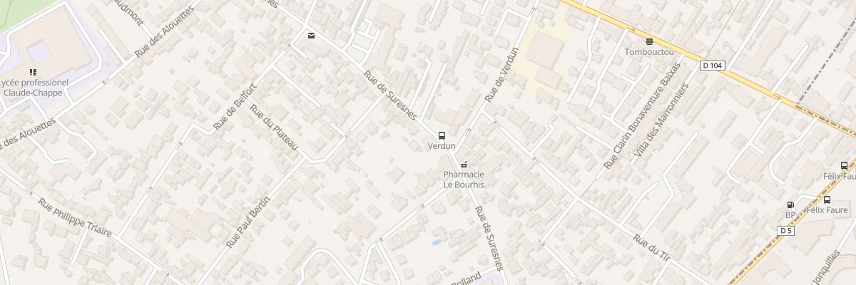 Plan du 150 Rue de Suresnes à Nanterre