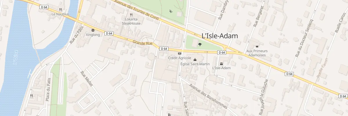 Plan du 2 Rue Saint Lazare à L’Isle-Adam