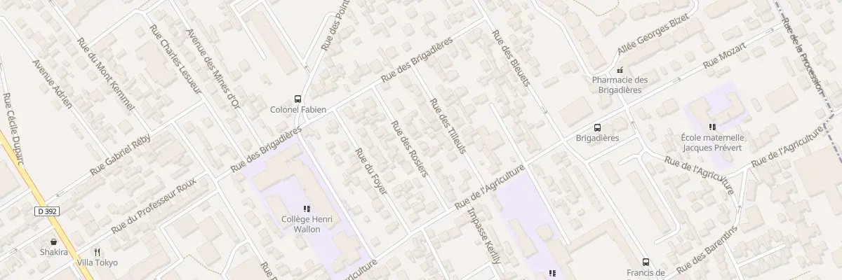Plan du 14 Rue des Rosiers à Bezons